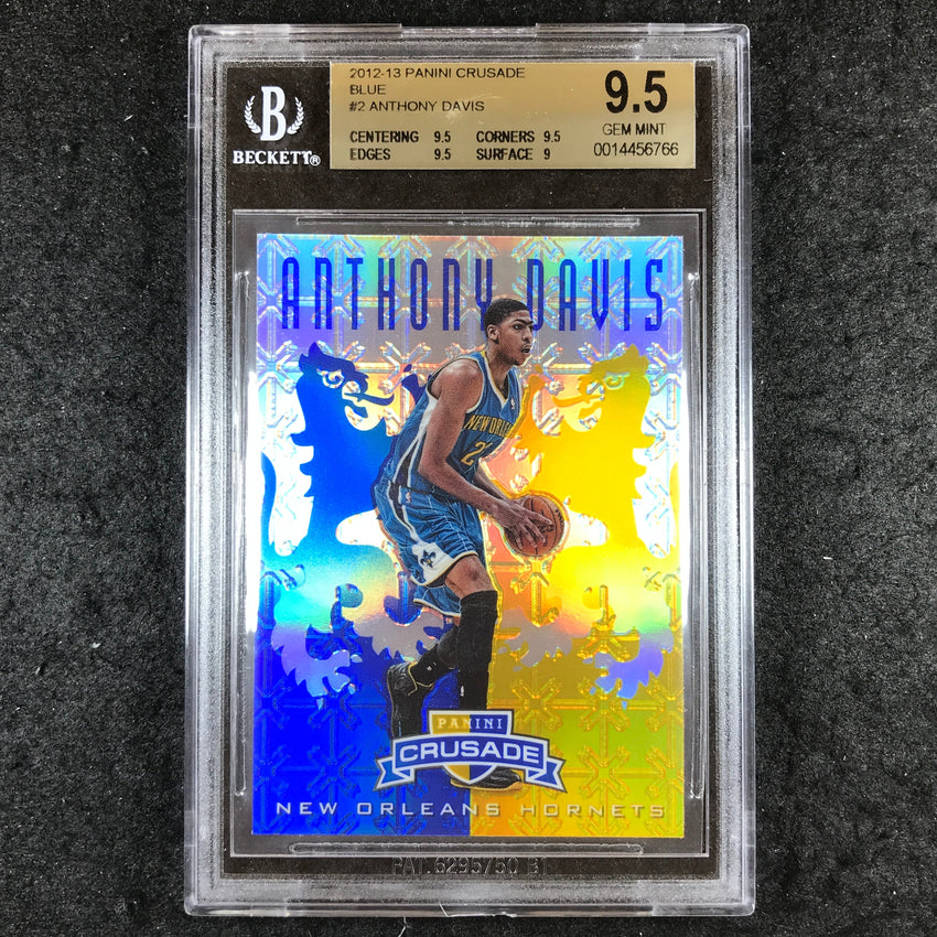 2012 Panini Crusade ANTHONY DAVIS Rookie Blue #2 BGS 9.5 (766)