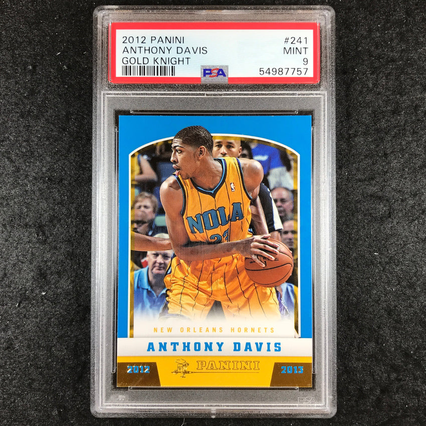 2012 Panini ANTHONY DAVIS Rookie Gold Knight #241 PSA 9 (757)