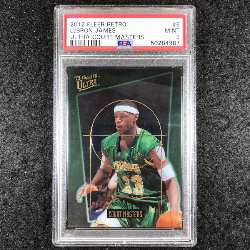 2012 Fleer Retro LEBRON JAMES Ultra Court Masters #6 PSA 9 (987)