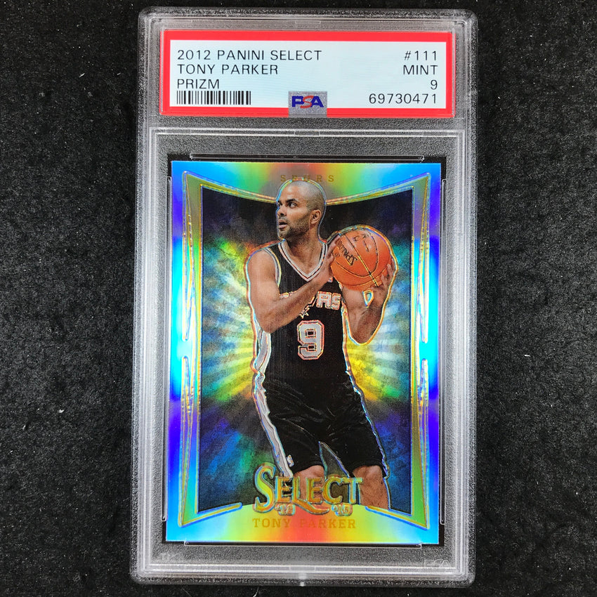 2012 Panini Select TONY PARKER Silver Prizm #111 PSA 9 (471)