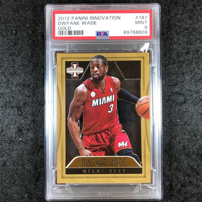 2012 Panini Innovation DWYANE WADE Gold 2/10 #187 PSA 9 (604)