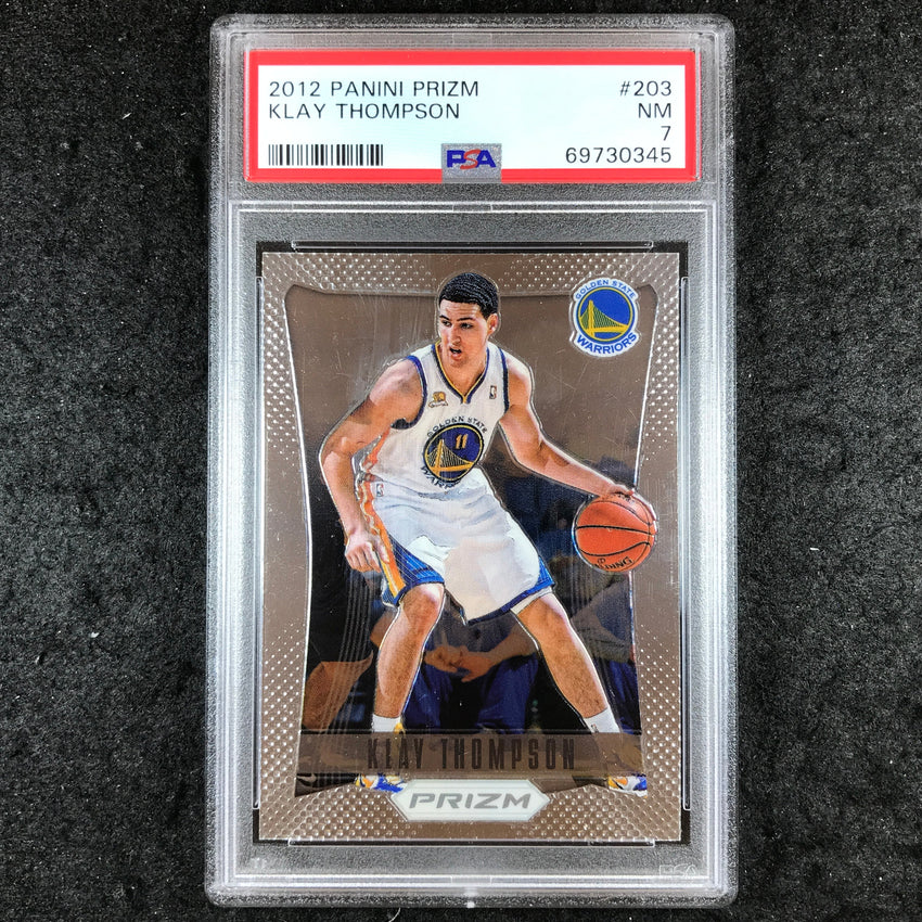 2012 Panini Prizm KLAY THOMPSON #203 PSA 7 (345)