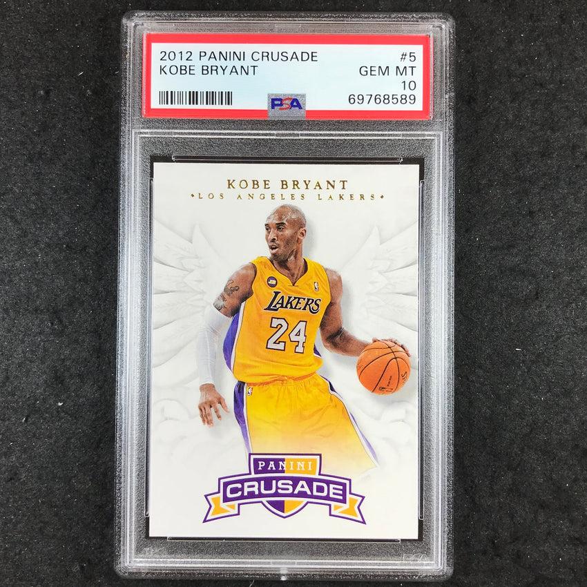 2012 Panini Crusade KOBE BRYANT #5 PSA 10 (589)