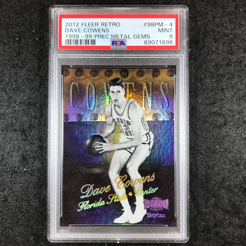 2012 Fleer Retro DAVE COWENS 98-99 Precious Metal Gems 7/50 #98PM-4 PSA 9 (696)