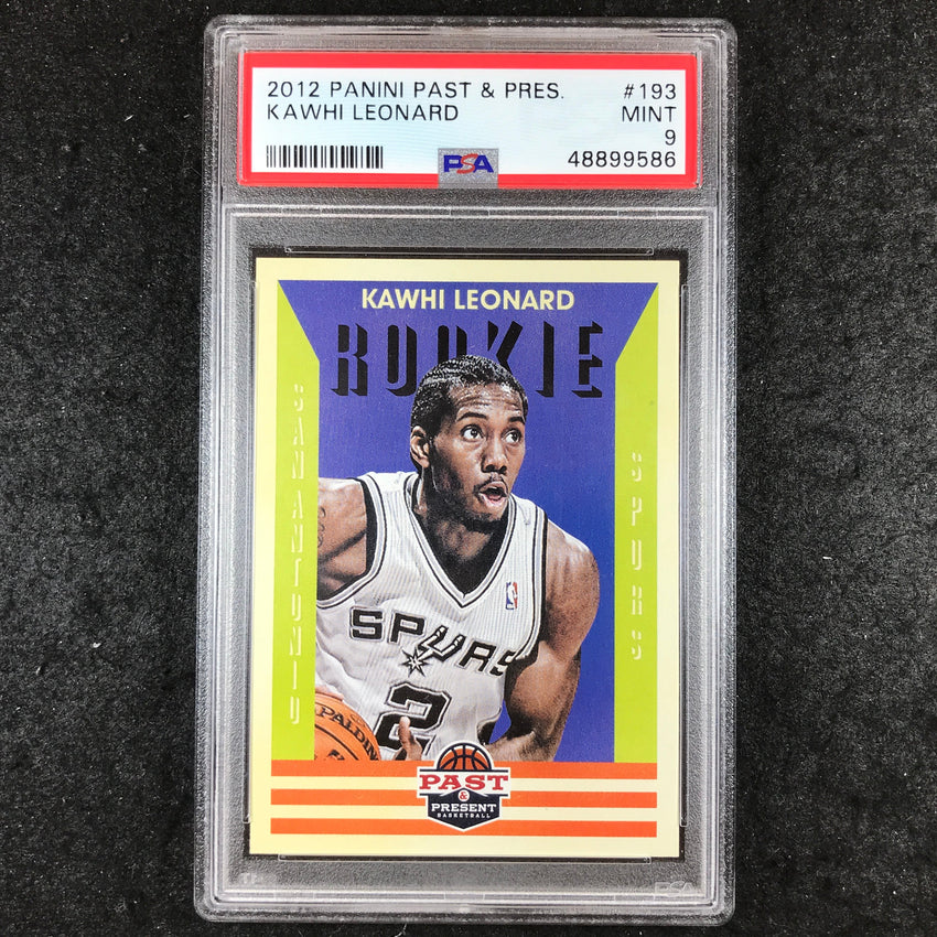 2012 Panini Past & Present KAWHI LEONARD Rookie #193 PSA 9 (586)