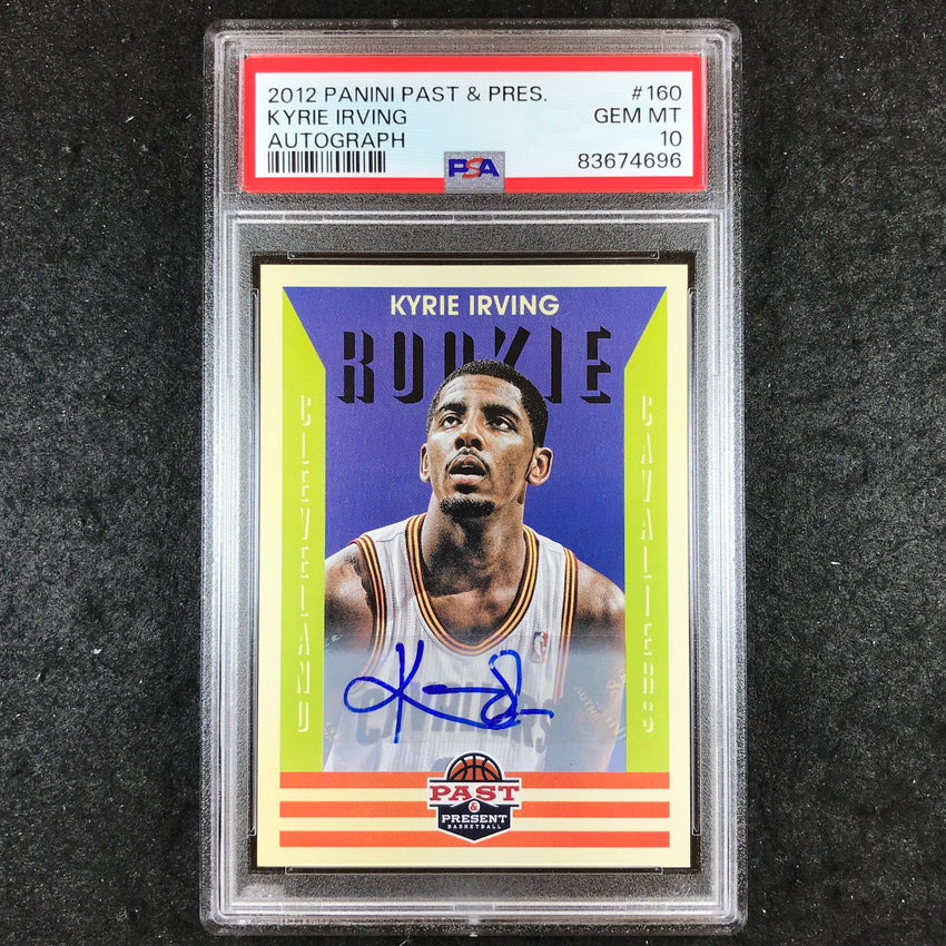 2012 Panini KYRIE IRVING Rookie Autograph #160 PSA 10 (696)