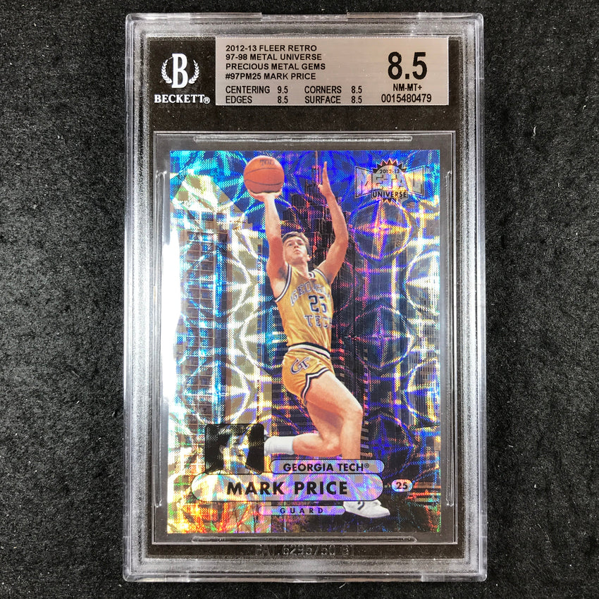 2012 Fleer Retro MARK PRICE 97-98 Precious Metal Gems 75/100 BGS 8.5 (479)