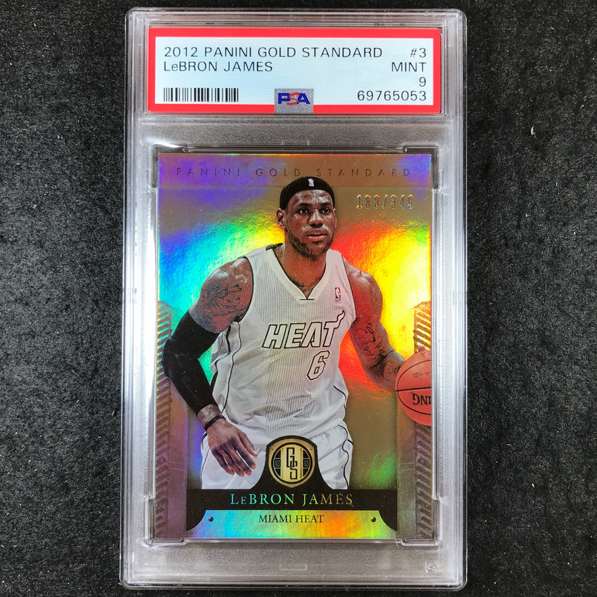 2012 Panini Gold Standard LEBRON JAMES 188/349 #3 PSA 9 (053)