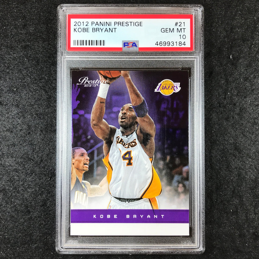 2012 Panini Prestige KOBE BRYANT #21 PSA 10 (184)