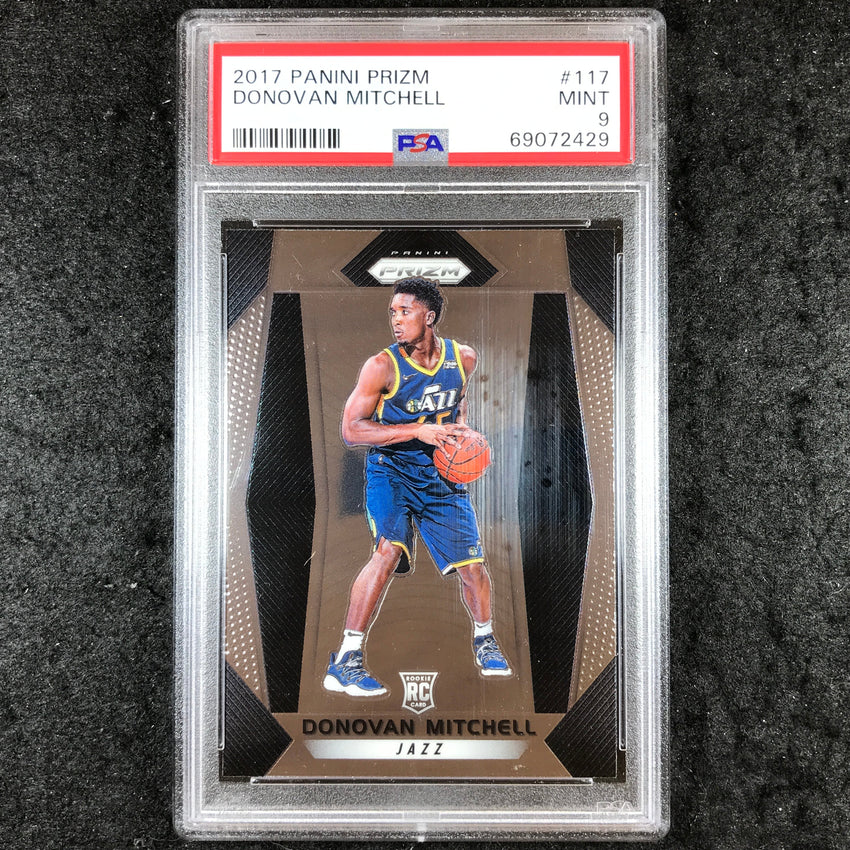 2017 Prizm DONOVAN MITCHELL Rookie Base #117 PSA 9 (429)