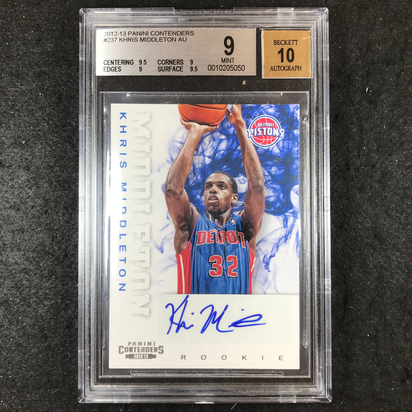 2012 Panini Contenders KHRIS MIDDLETON Rookie Auto #237 BGS 9/10 (050)