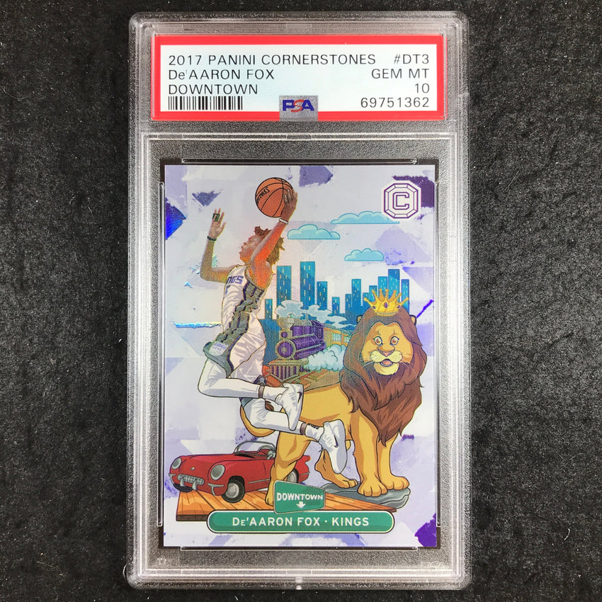 2017 Cornerstones DE'AARON FOX Rookie Downtown #DT3 PSA 10 (362)