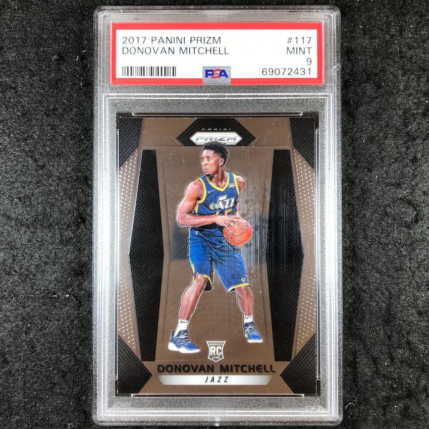 2017 Prizm DONOVAN MITCHELL Rookie Base #117 PSA 9 (431)
