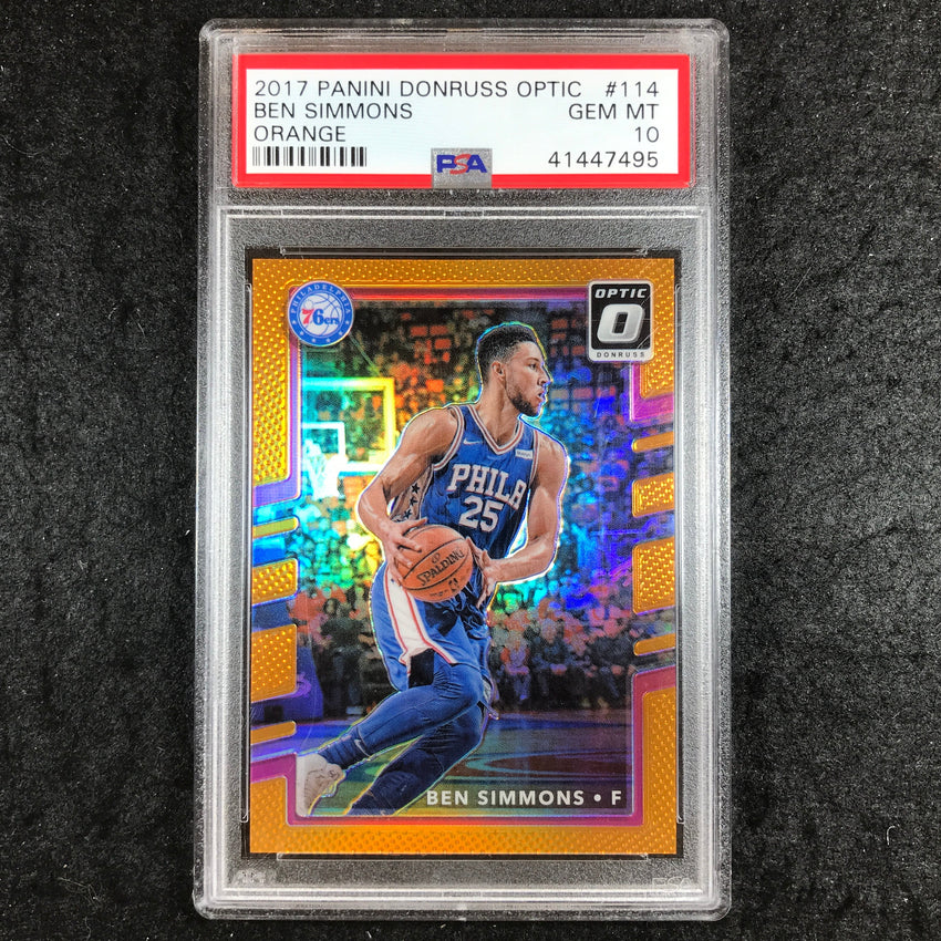 2017 Panini Donruss Optic BEN SIMMONS Orange 36/199 #114 PSA 10 (495)