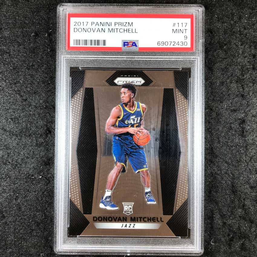 2017 Prizm DONOVAN MITCHELL Rookie Base #117 PSA 9 (430)