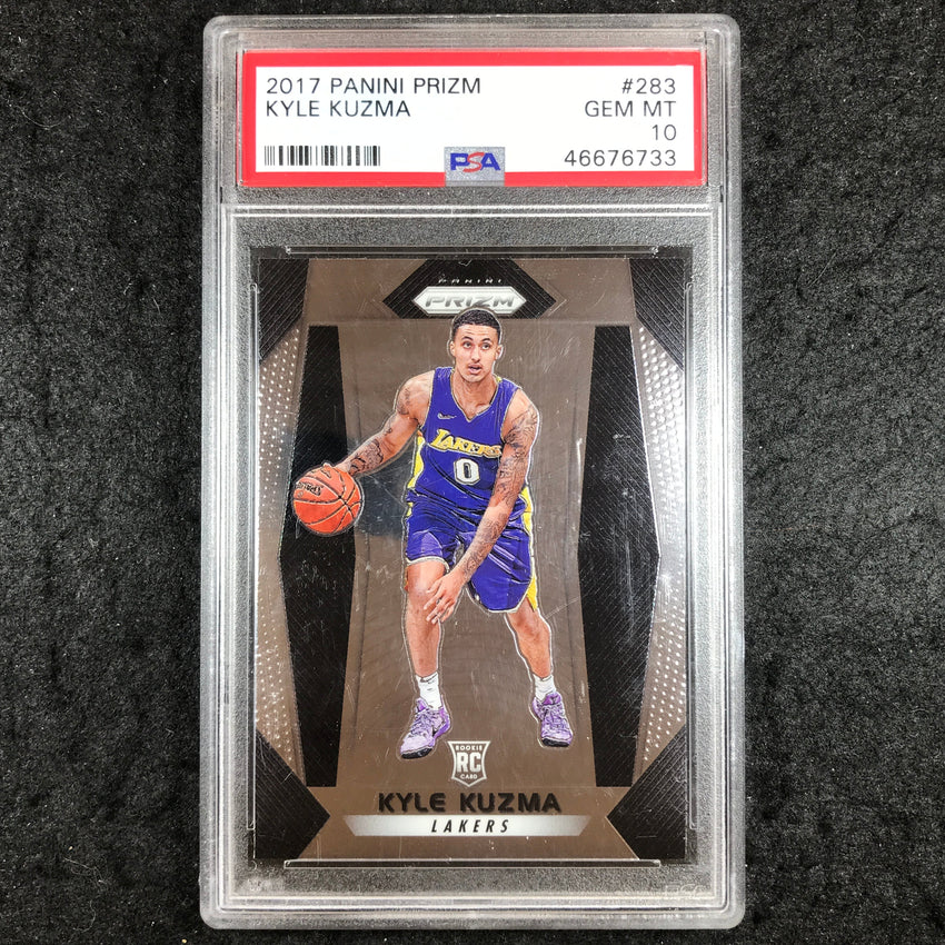 2017 Prizm KYLE KUZMA Rookie Base #283 PSA 10 (733)