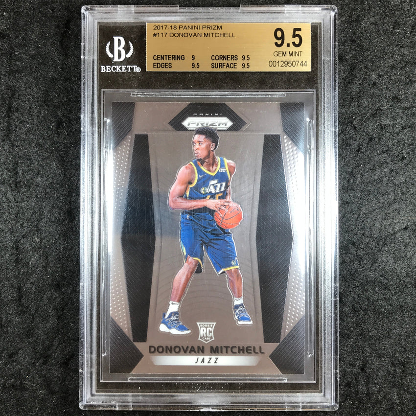 2017 Prizm DONOVAN MITCHELL Rookie Base #117 BGS 9.5 (744)