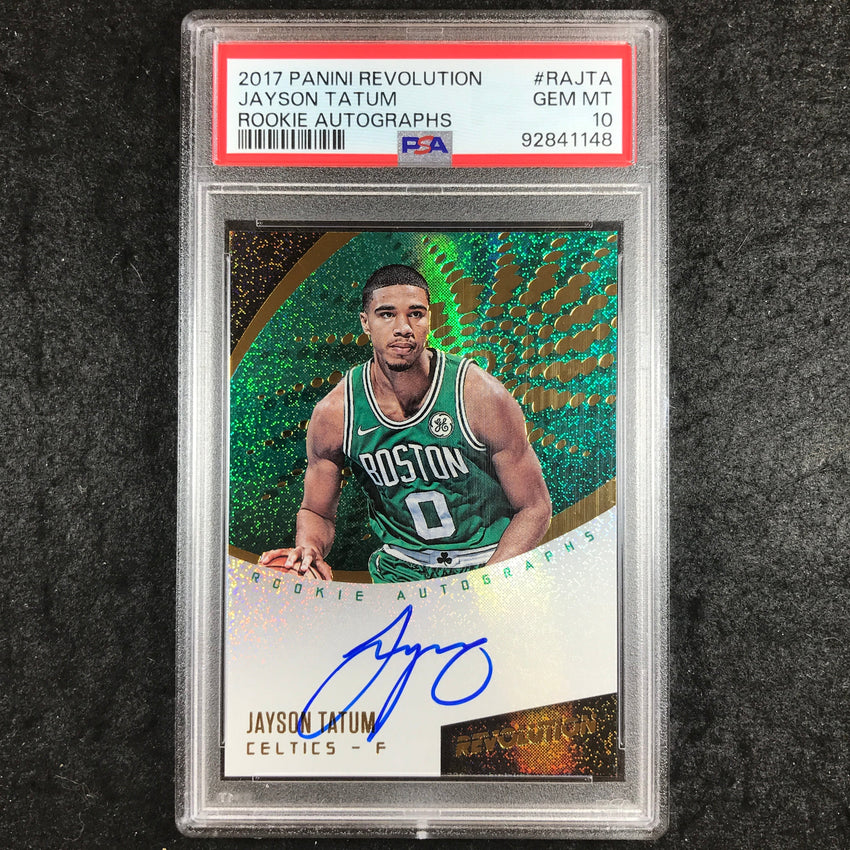 2017 Panini Revolution JAYSON TATUM Rookie Autographs #RAJTA PSA 10 (148)