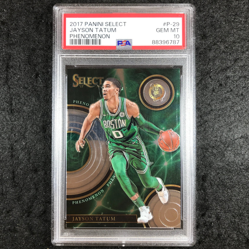 2017 Panini Select JAYSON TATUM Rookie Phenomenon #P-29 PSA 10 (787)