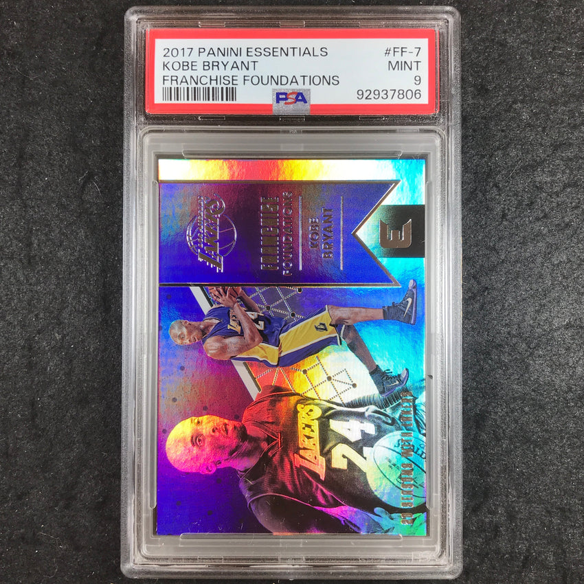 2017 Panini Essentials KOBE BRYANT Franchise Foundations #FF-7 PSA 9 (806)