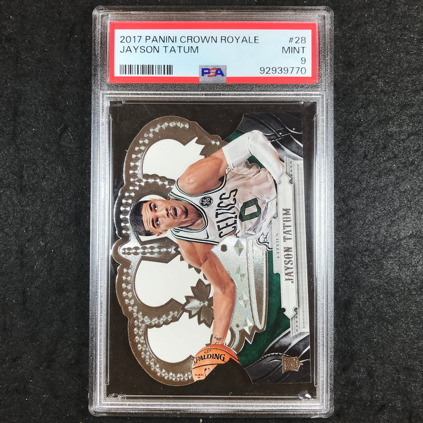 2017 Panini Crown Royale JAYSON TATUM Rookie #28 PSA 9 (770)