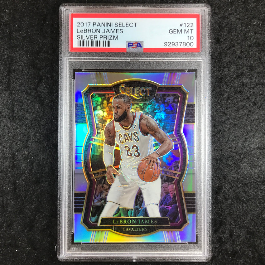 2017 Panini Select LEBRON JAMES Silver Prizm #122 PSA 10 (800)