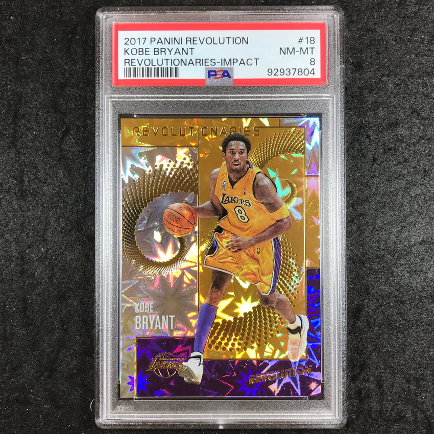 2017 Panini Revolution KOBE BRYANT Revolutionaries #18 PSA 8 (804)