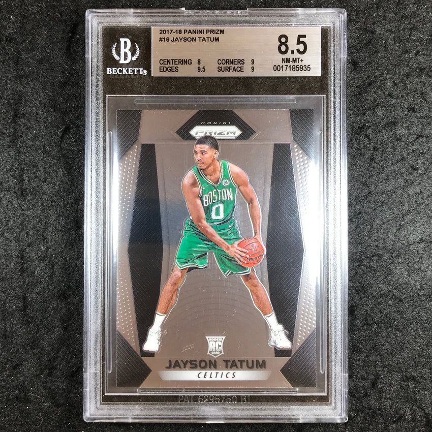 2017 Panini Prizm JAYSON TATUM Rookie Base #16 BGS 8.5 (935)
