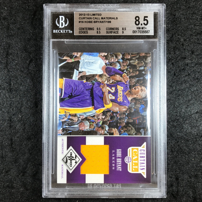 2012 Limited KOBE BRYANT Curtain Call Materials 52/199 #16 BGS 8.5 (587)