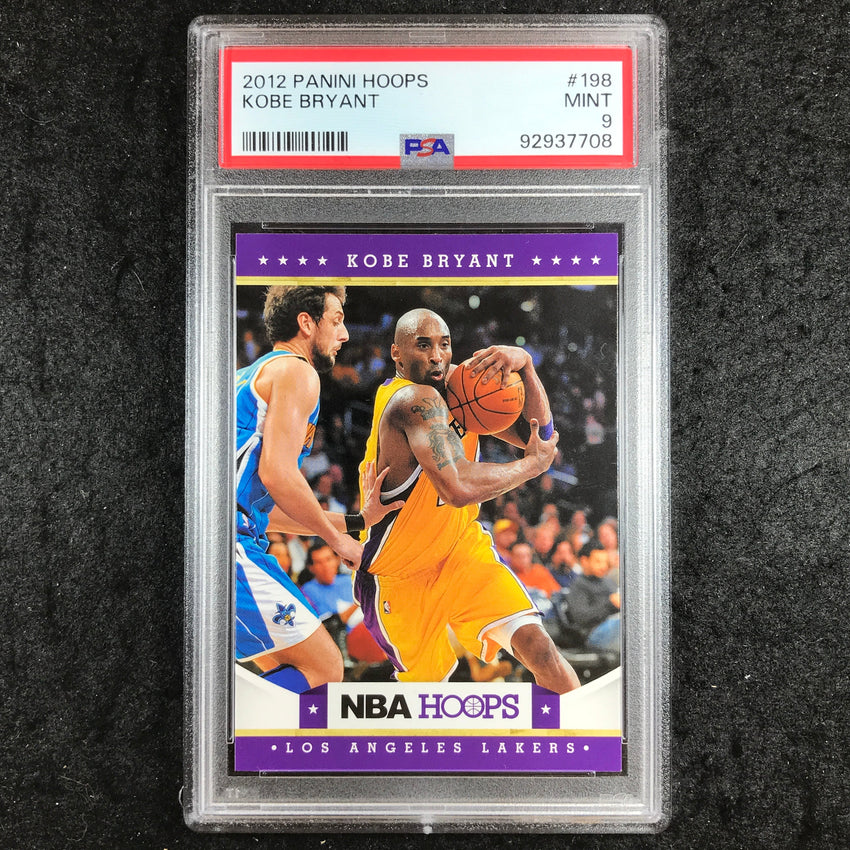 2012 Panini Hoops KOBE BRYANT Base #198 PSA 9 (708)