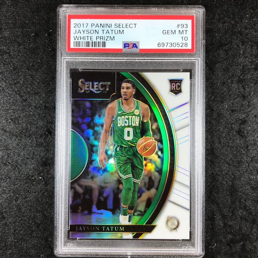 2017 Panini Select JAYSON TATUM Rookie White Concourse 134/149 #93 PSA 10 (528)