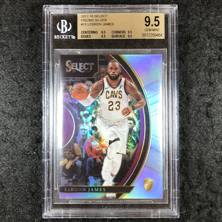 2017 Select Prizms LEBRON JAMES Silver #18 BGS 9.5 (464)