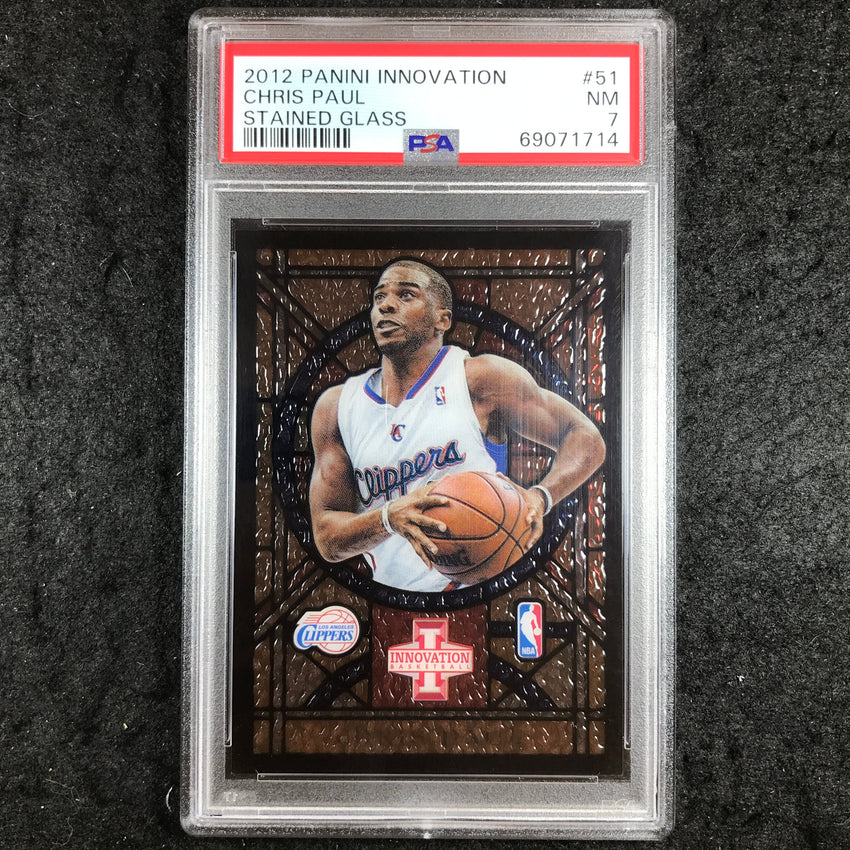 2012 Panini Innovation CHRIS PAUL Stained Glass #51 PSA 7 (714)