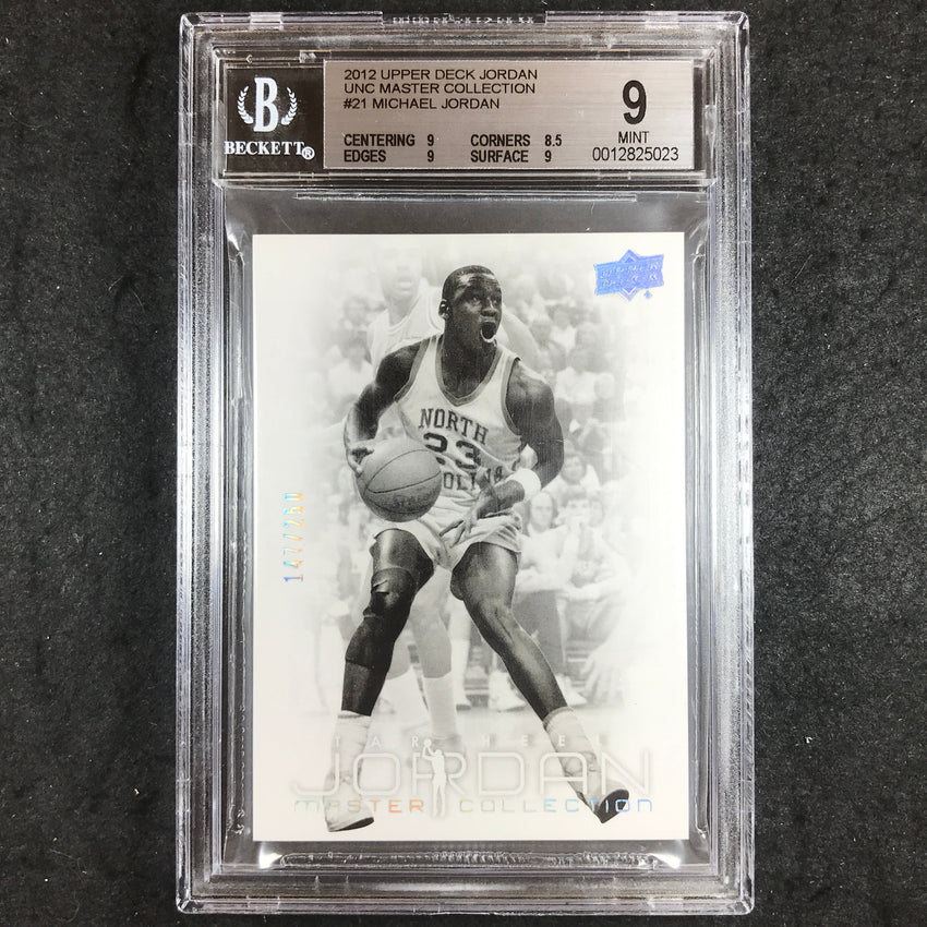 2012 Upper Deck Jordan MICHAEL JORDAN UNC Master Collection 147/250 BGS 9 (023)
