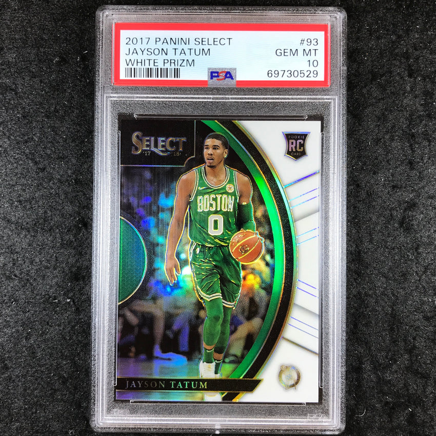 2017 Panini Select JAYSON TATUM Rookie White Concourse 120/149 #93 PSA 10 (529)