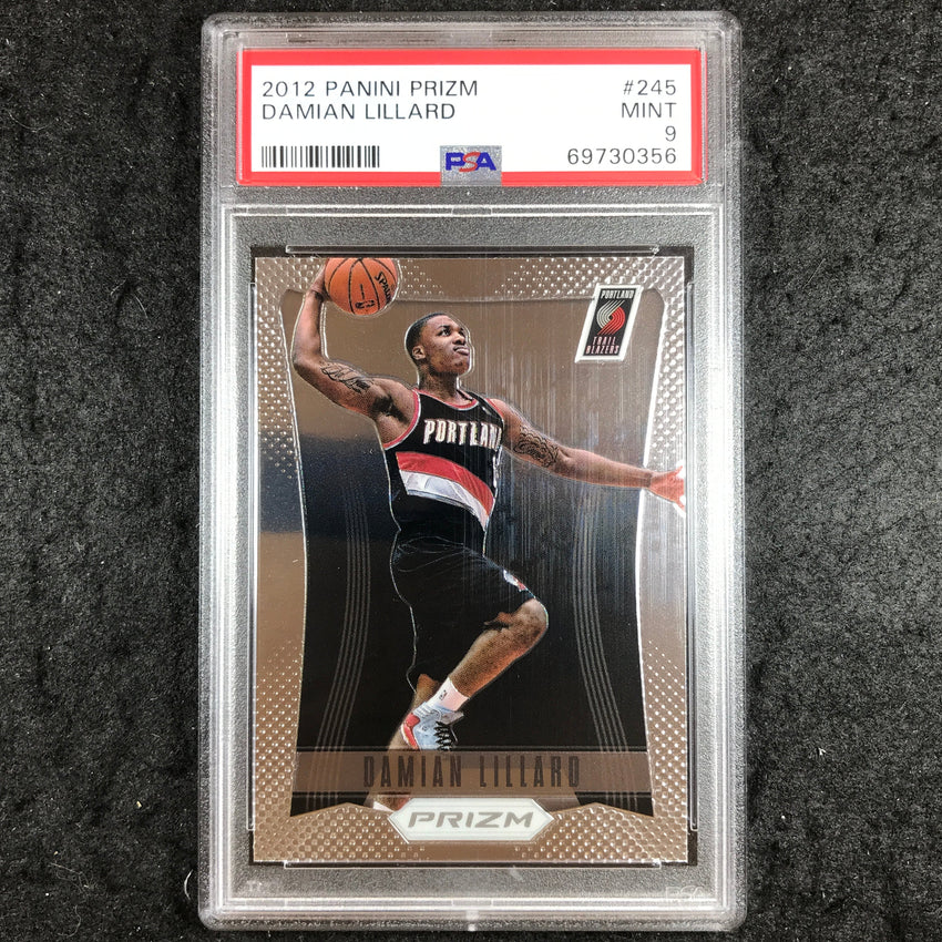 2012 Prizm DAMIAN LILLARD Rookie Base #245 PSA 9 (356)