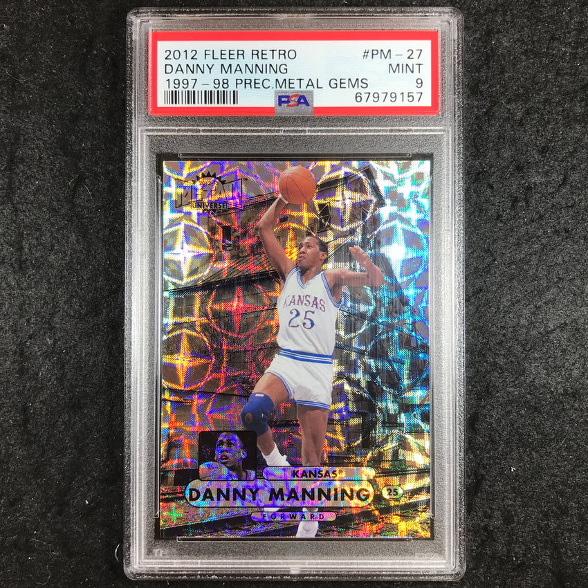 2012 Fleer Retro DANNY MANNING 1997-98 Precious Metal Gems 40/100 PSA 9 (157)