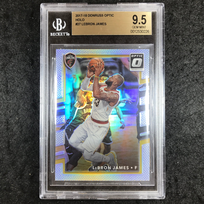 2017 Donruss Optic Holo LEBRON JAMES #27 BGS 9.5 (226)
