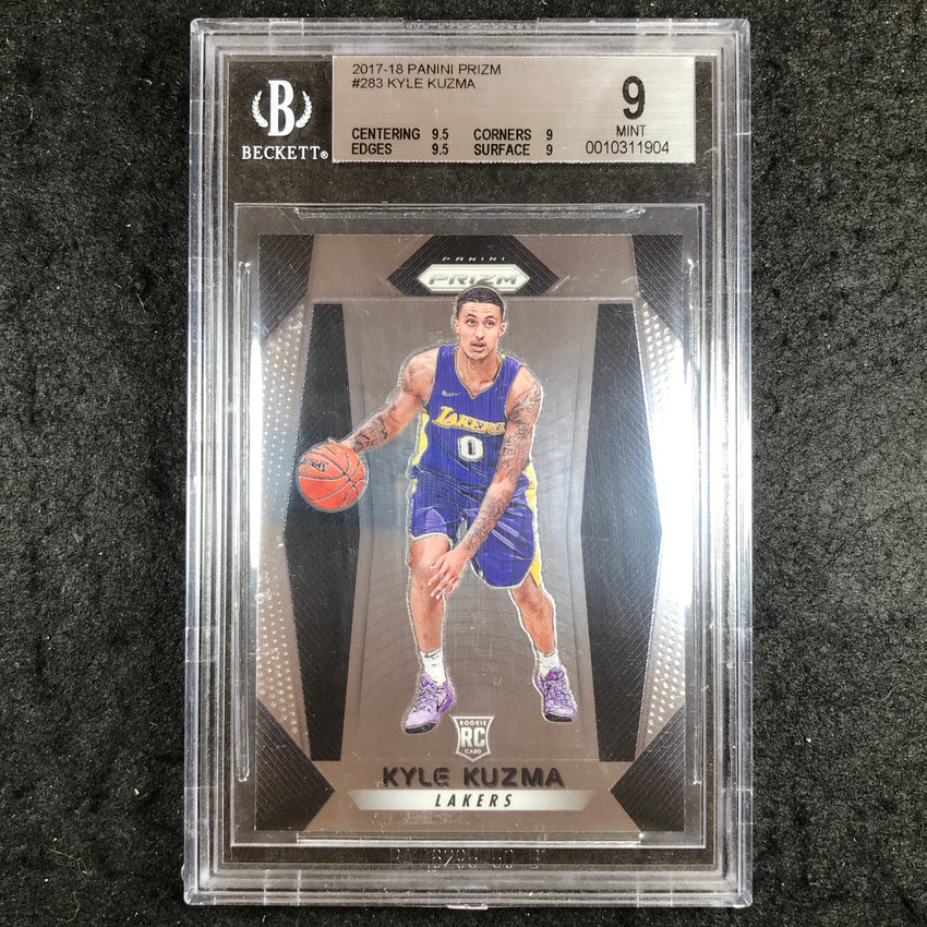 2017 Prizm KYLE KUZMA Rookie Base #283 BGS 9 (904)