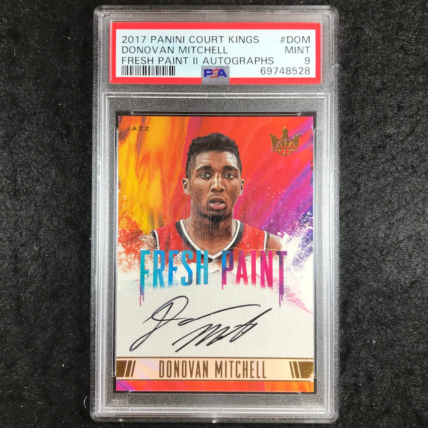 2017 Court Kings DONOVAN MITCHELL Fresh Paint Rookie Auto 44/200 PSA 9 (528)