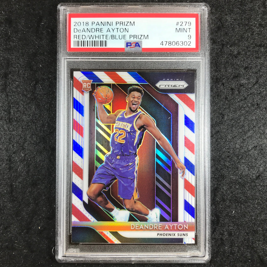 2018 Prizm DEANDRE AYTON Rookie Red White and Blue #279 PSA 9 (302)
