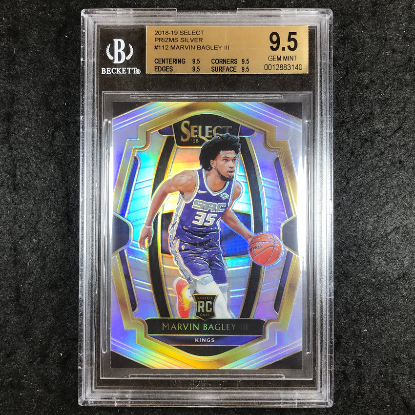 2018 Select Prizms MARVIN BAGLEY III Rookie Silver Premier #112 BGS 9.5 (140)