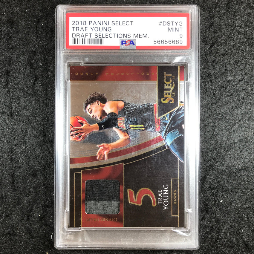 2018 Panini Select TRAE YOUNG Draft Selections Memorabilia #DSTYG PSA 9 (689)