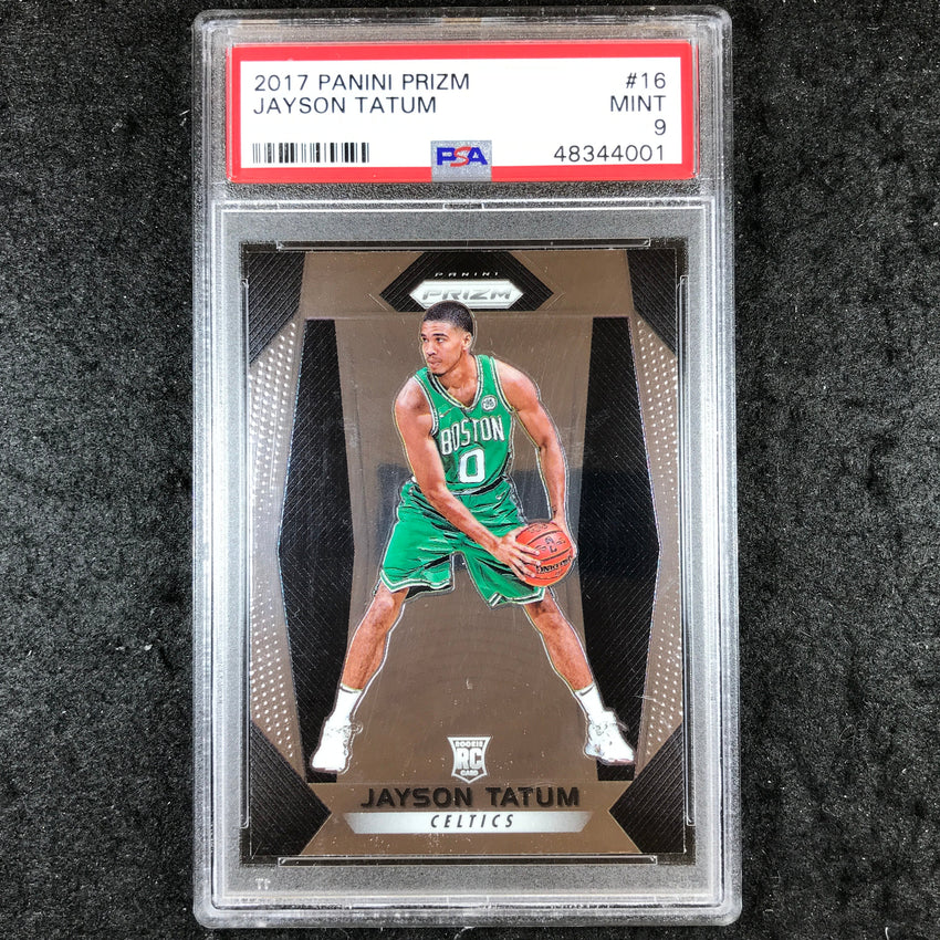 2017 Prizm JAYSON TATUM Rookie Base #16 PSA 9 (001)