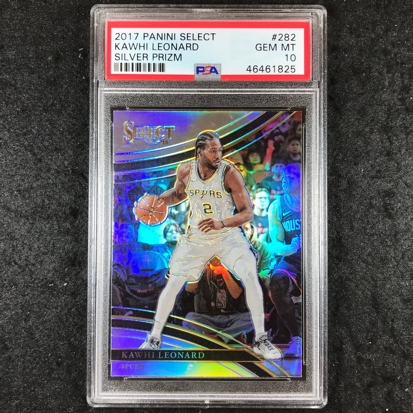 2017 Panini Select KAWHI LEONARD Courtside Silver #282 PSA 10 (825)