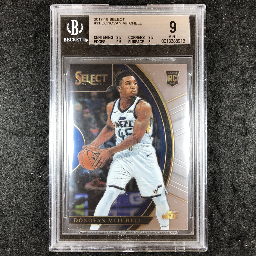 2017 Select DONOVAN MITCHELL Rookie Concourse Base #11 BGS 9 (913)