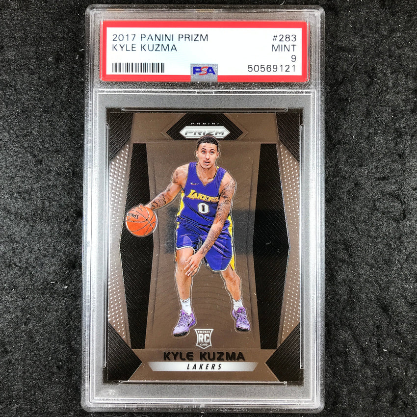2017 Prizm KYLE KUZMA Rookie Base #283 PSA 9 (121)
