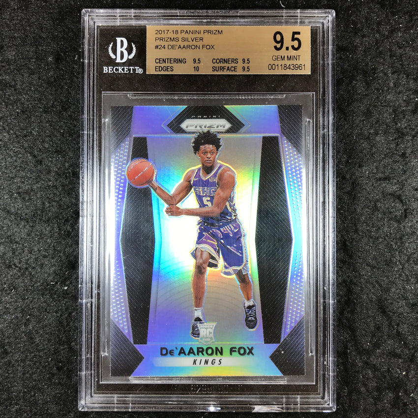 2017 Prizm DE'AARON FOX Rookie Silver #24 BGS 9.5 (961)