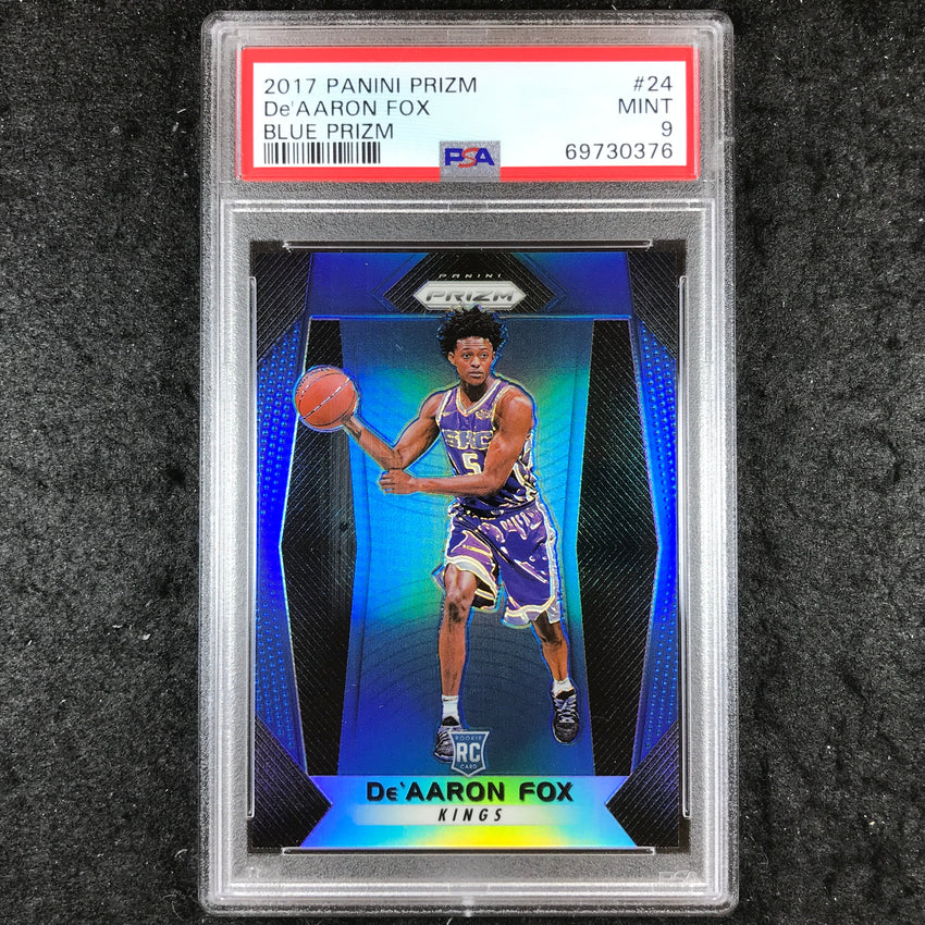 2017 Prizm DE'AARON FOX Rookie Blue 119/199 #24 PSA 9 (376)