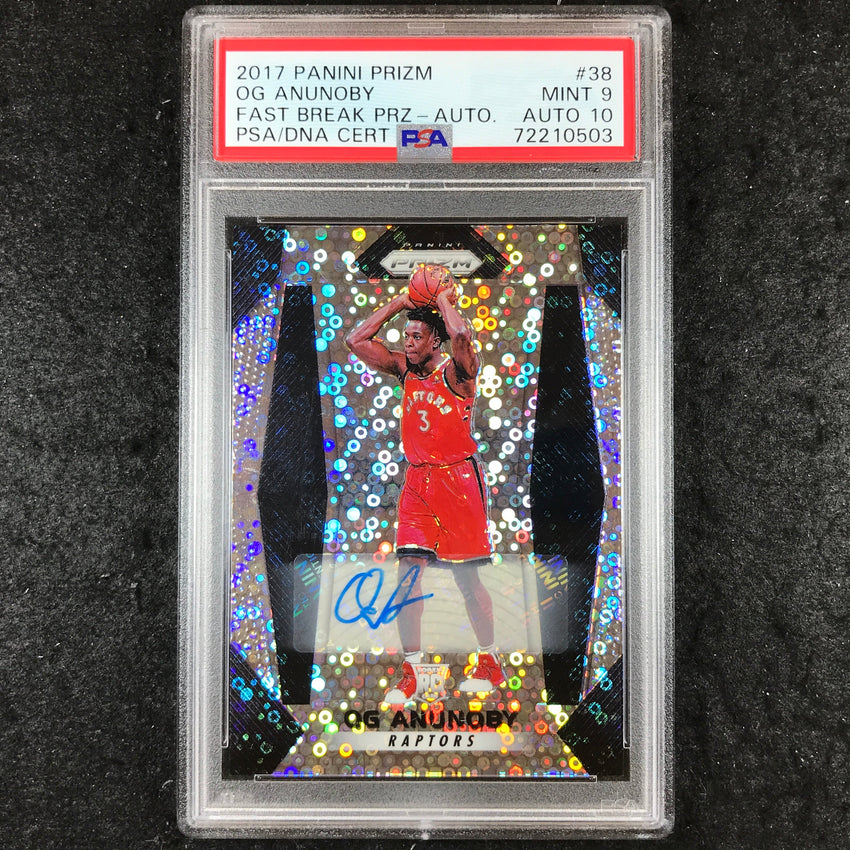 2017 Panini Prizm OG ANUNOBY Fast Break Auto #38 PSA 9/10 (503)